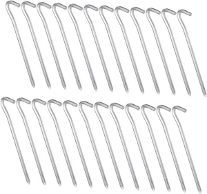 30pcs Aluminum Tent Pegs Heavy Duty Multi-use Ground Stakes for Camping Tarp and Canopy Antislip Design for Enhanced Stability for Outdoor Adventures