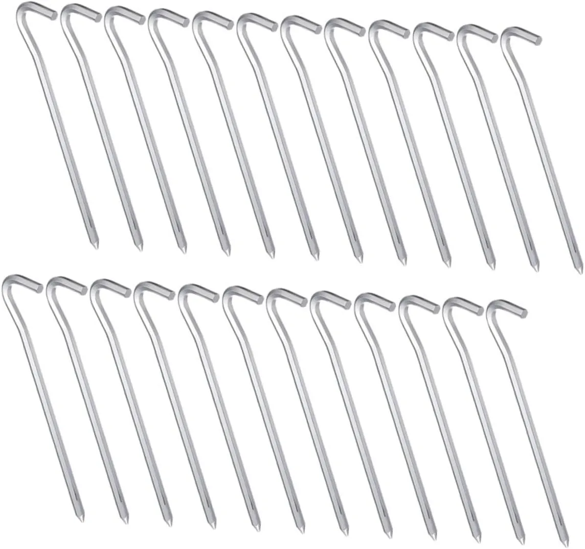 30pcs Aluminum Tent Pegs Heavy Duty Multi-use Ground Stakes for Camping Tarp and Canopy Antislip Design for Enhanced Stability for Outdoor Adventures