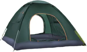 3~4 Person Beach Tent, Automatic Camping Pop-up Tent Portable Windproof Dome Tent for Family Outdoor Camping Fishing Picnic Hiking Easy Set Up