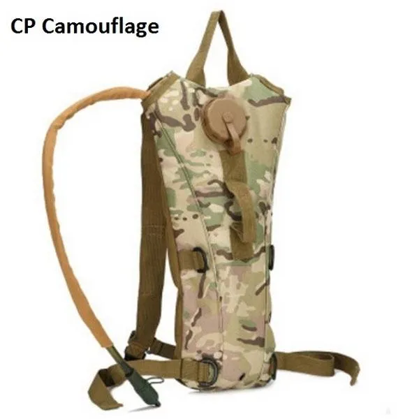 3L Capacity Water Bladder Hydration Backpack for Cycling Hiking Climbing Traveling CP Camouflage