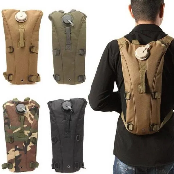 3L Capacity Water Bladder Hydration Backpack for Cycling Hiking Climbing Traveling CP Camouflage