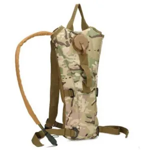 3L Capacity Water Bladder Hydration Backpack for Cycling Hiking Climbing Traveling CP Camouflage