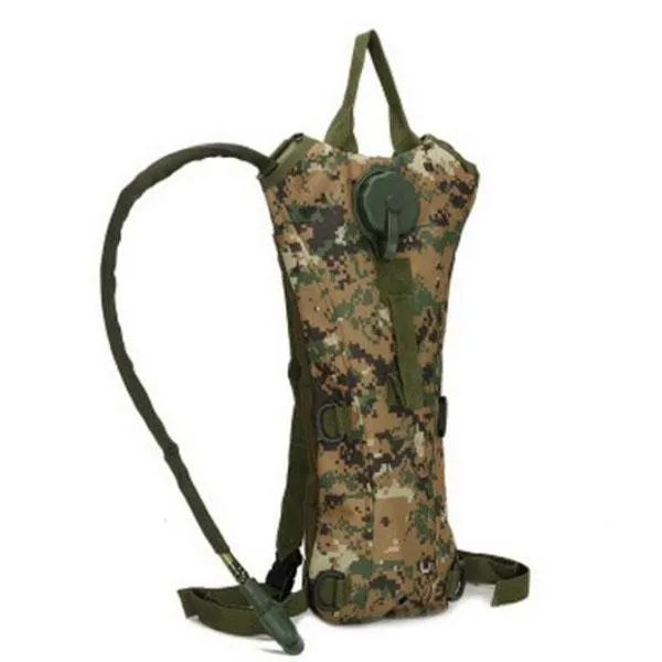 3L Capacity Water Bladder Hydration Backpack for Cycling Hiking Climbing Traveling Jungle Digital