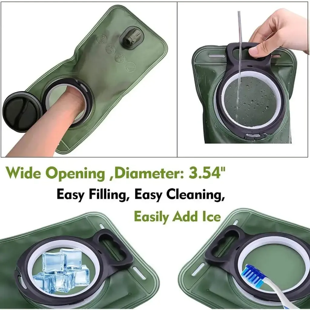 3L Hydration Bladder Pack Hiking Backpack - BPA-Free Water Reservoir Storage Bag for Camping, Cycling, and Running