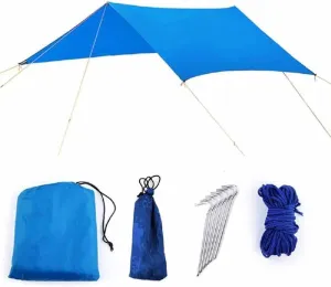 3Mx3M Waterproof Sun Shelter Tent Tarp Anti Beach Tent Camping Hammock Rain Fly Outdoor Sunshade Canopy Awning Shade(Color:D)