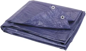 4 Mil Heavy Duty (9-1/2 Ft x 11-1/2 Ft.) Industrial Grade Waterproof Car Auto Motorcycle Tarp Tent Garage Shop Barn Tight Weave & Lamination
