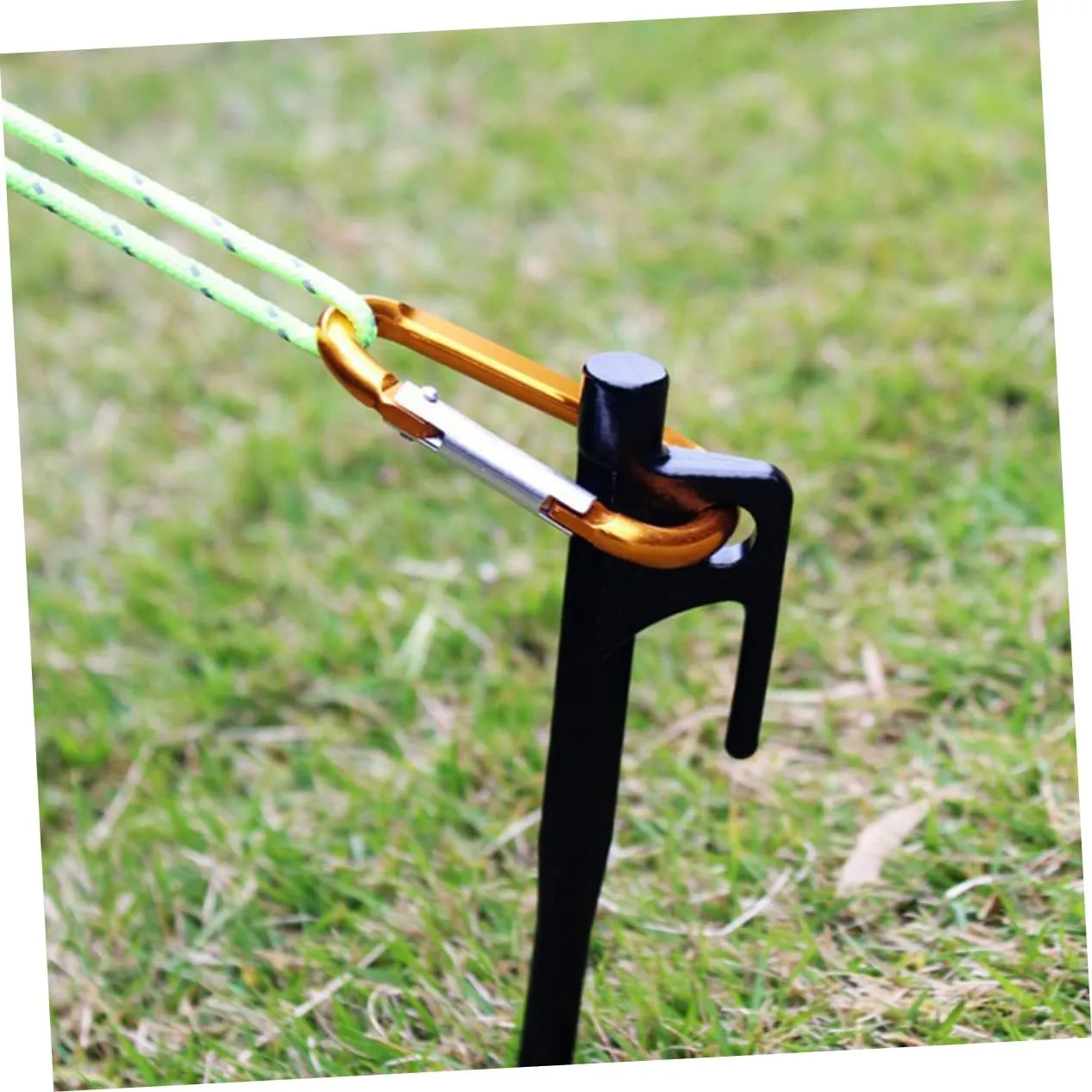 4 Pack Heavy Duty Steel Ground Nails Tent Stakes 20cm for Tarp Camping Awning Canopy