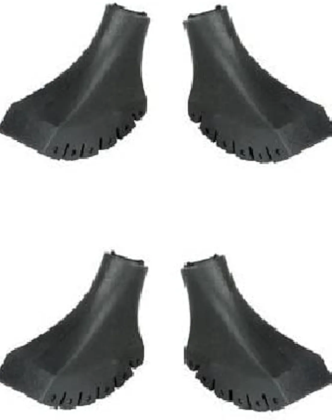 4 Pack of Extra Durable Rubber Replacement Tips (Replacement Feet/Paws/Ferrules/Caps) for Trekking Poles - Fits All Standard Hiking and Nordic Walking Poles