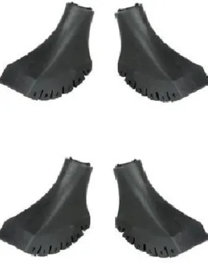 4 Pack of Extra Durable Rubber Replacement Tips (Replacement Feet/Paws/Ferrules/Caps) for Trekking Poles - Fits All Standard Hiking and Nordic Walking Poles