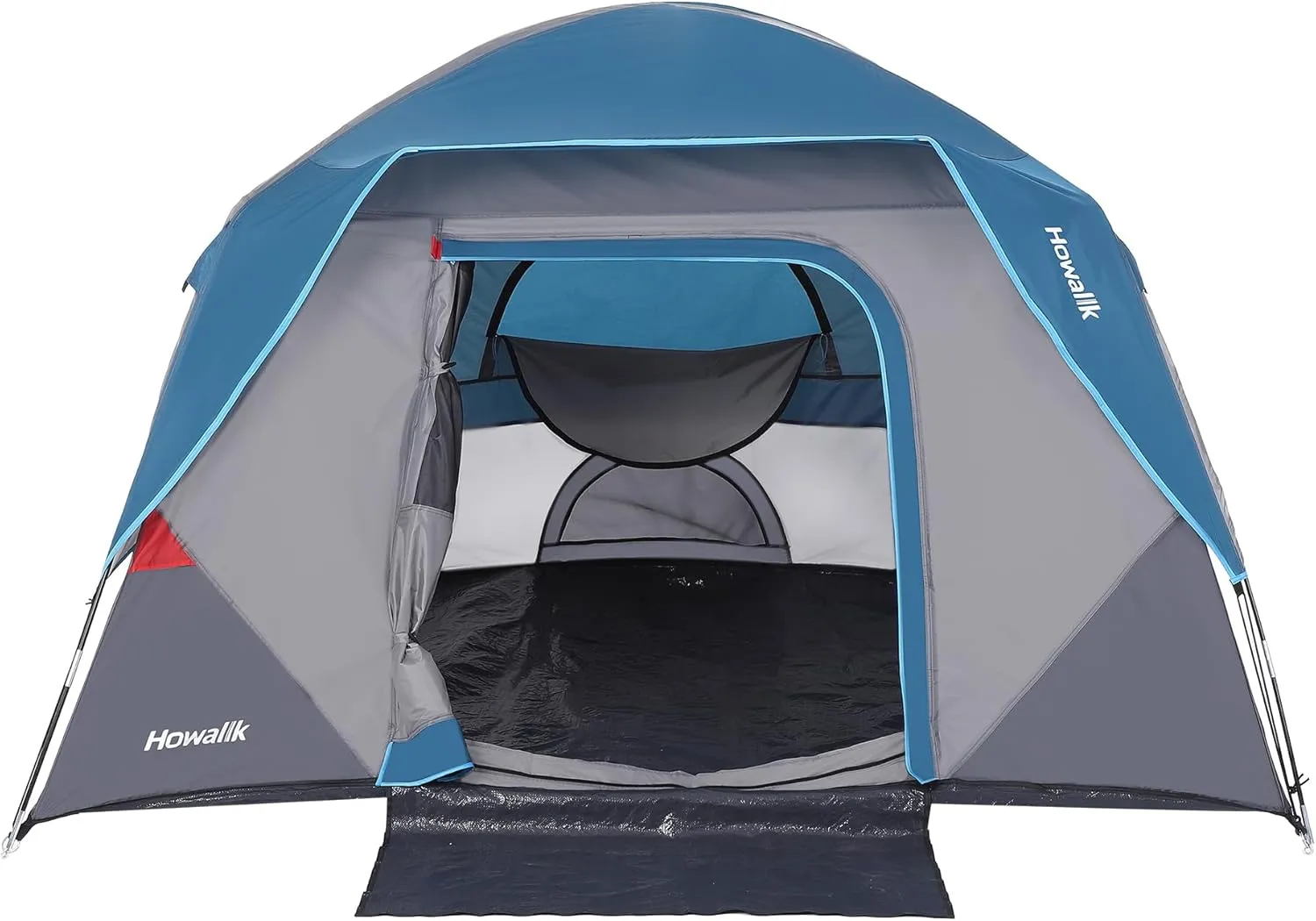 4 Person Camping Tent, Family Dome Tents with Waterproof Double Layer, Fiberglass Poles & Top Rainfly, Easy Setup Lightweight Tent for Family Backpacking, Hiking
