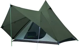 4 Person Tent for Camping Pyramid Teepee Tent Outdoor Portable Double Layers Indian Tipi Tent for Outdoor Family Hiking Yurt Tent