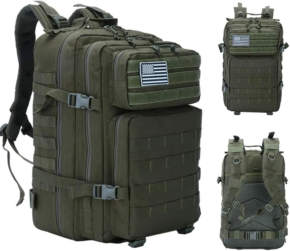 45L Military Backpack Tactica Rucksack Outdoor Assault Pack Hiking Travel Rucksacks