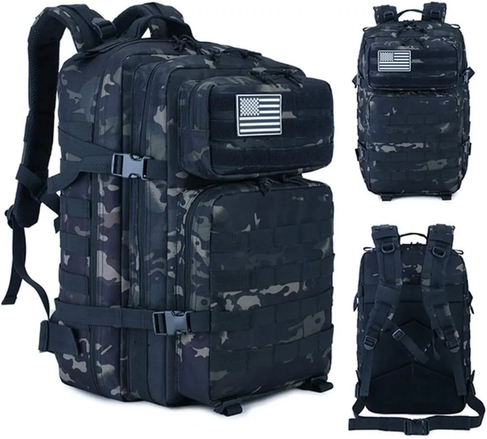 45L Military Backpack Tactica Rucksack Outdoor Assault Pack Hiking Travel Rucksacks