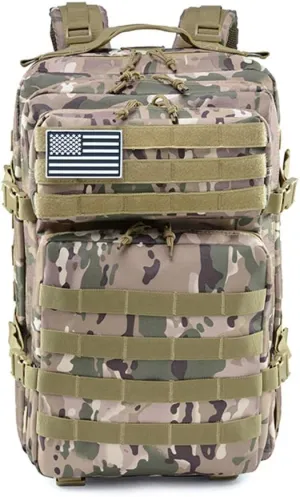 45L Military Backpack Tactica Rucksack Outdoor Assault Pack Hiking Travel Rucksacks