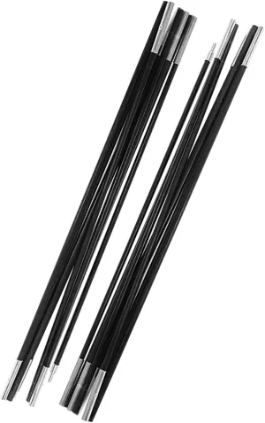 4.9M Portable Fiberglass Camping Tent Poles, Space Saving Multi Sections Foldable Replacement Tent Poles for Tarp
