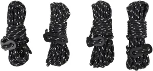 4Pcs 4 mm Camping Rope Wind Proof Reflective Tent Cords Outdoor Camping Guylines Ropes for Tent Tarp Canopy Shelter Climbing Hiking Backpacking Survival Gear