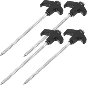 4pcs Heavy Duty Tent Stakes Durable Ground Pegs for Camping Tents Canopies and Tarps Windproof Easy to Use Multi-use Outdoor Fixing