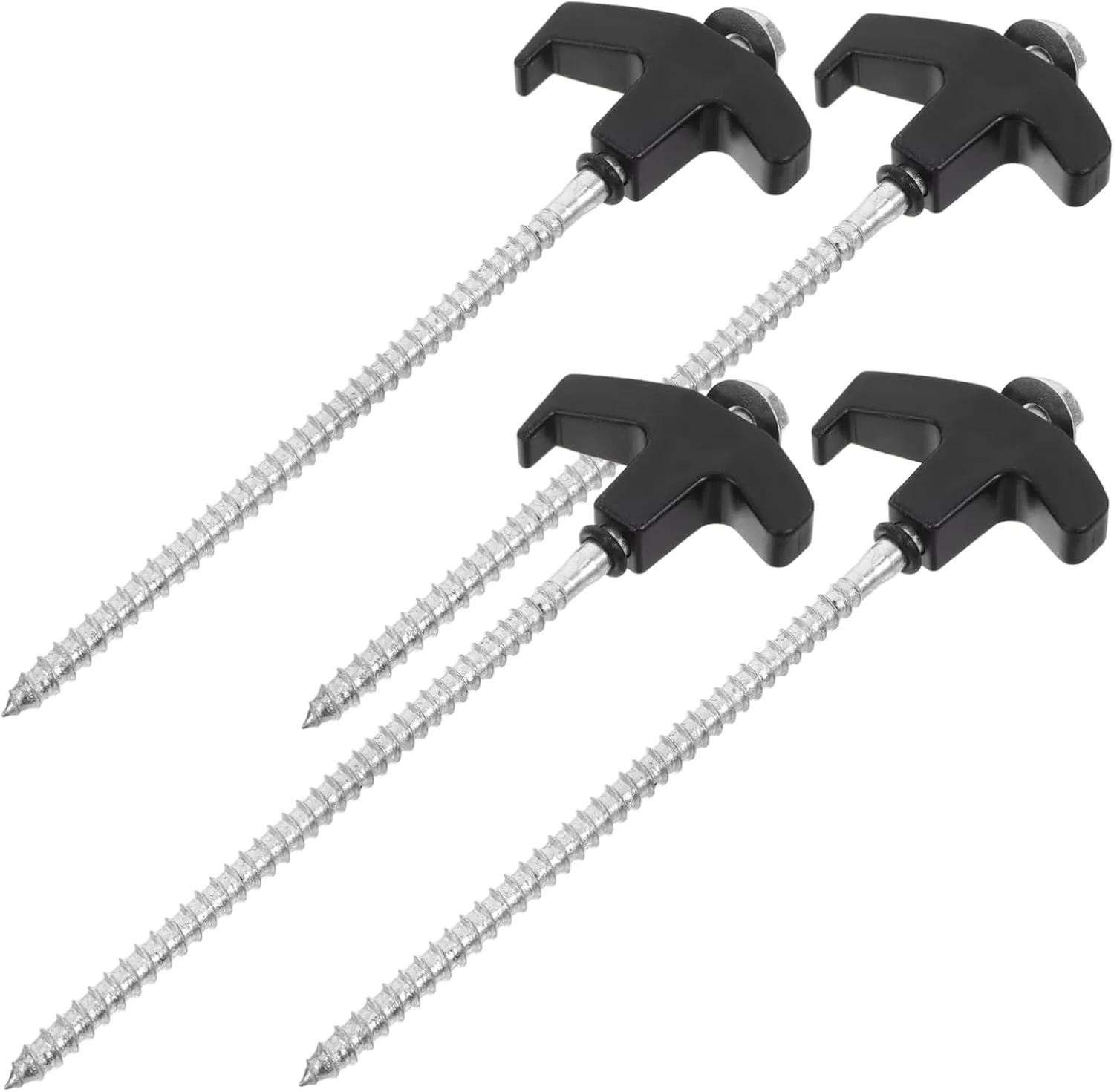 4pcs Heavy Duty Tent Stakes Durable Ground Pegs for Camping Tents Canopies and Tarps Windproof Easy to Use Multi-use Outdoor Fixing