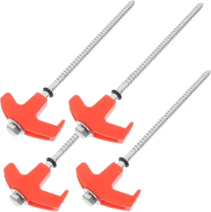 4pcs Lightweight Tent Pegs Sturdy Ground Stakes for Camping Tarp Fixing Spikes Convenient Outdoor Tent Accessories for Windy Weather and -Term Use