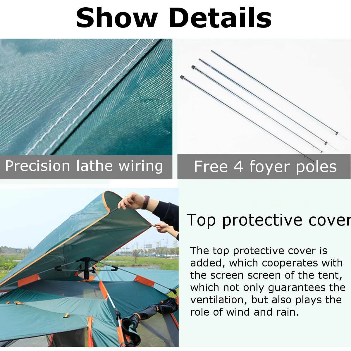 5-6 People Automatic Pop-up Tent