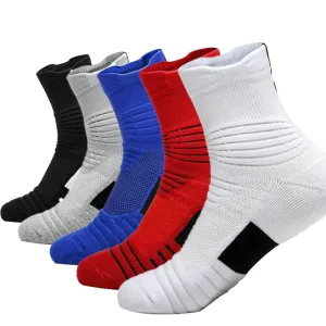 5 Pairs Professional Sport Socks