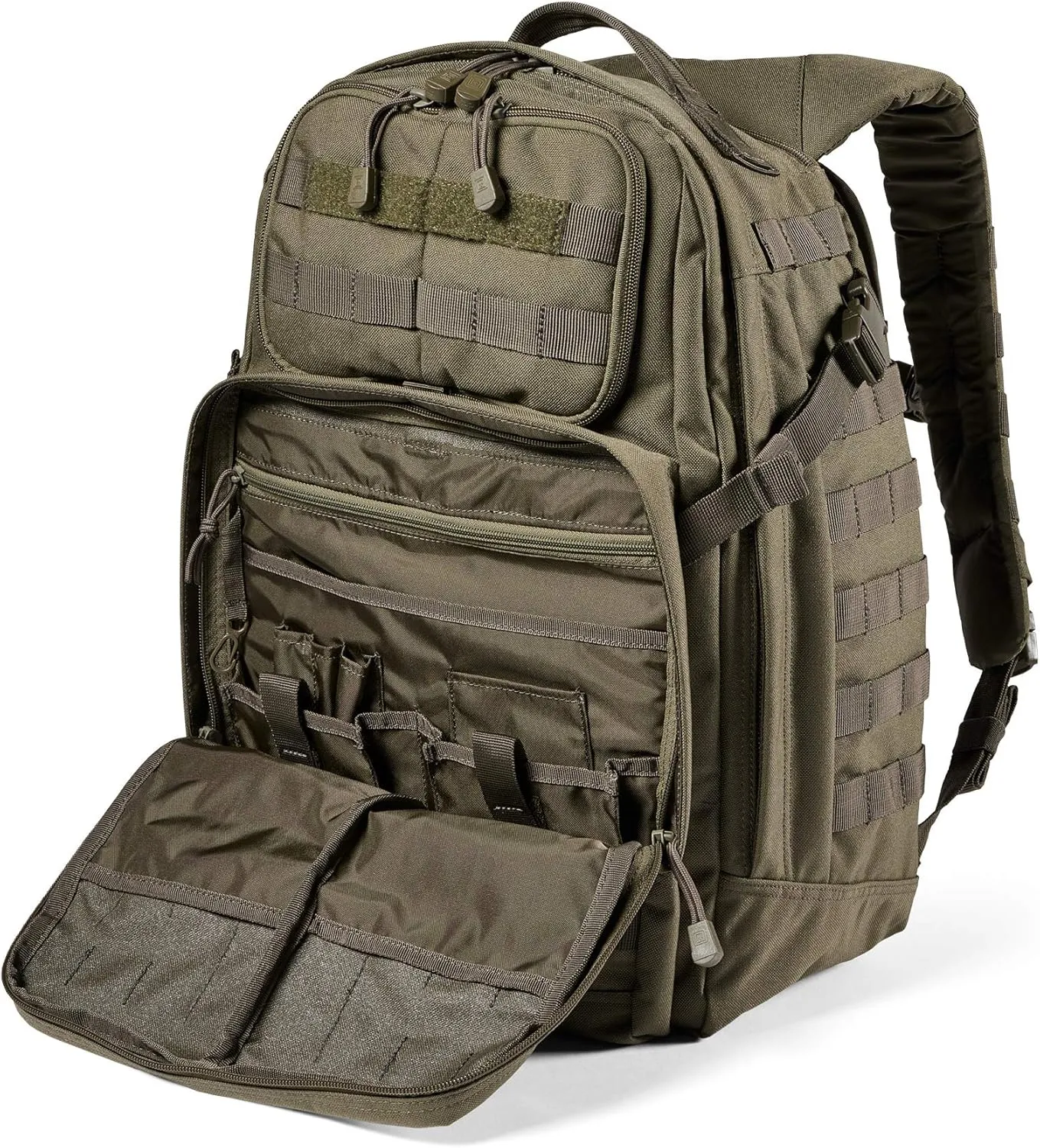 5.11 Tactical Backpack – Rush 24 2.0 – Pack and Laptop Compartment, 37 Liter, Medium, Ranger Green, Style 56563