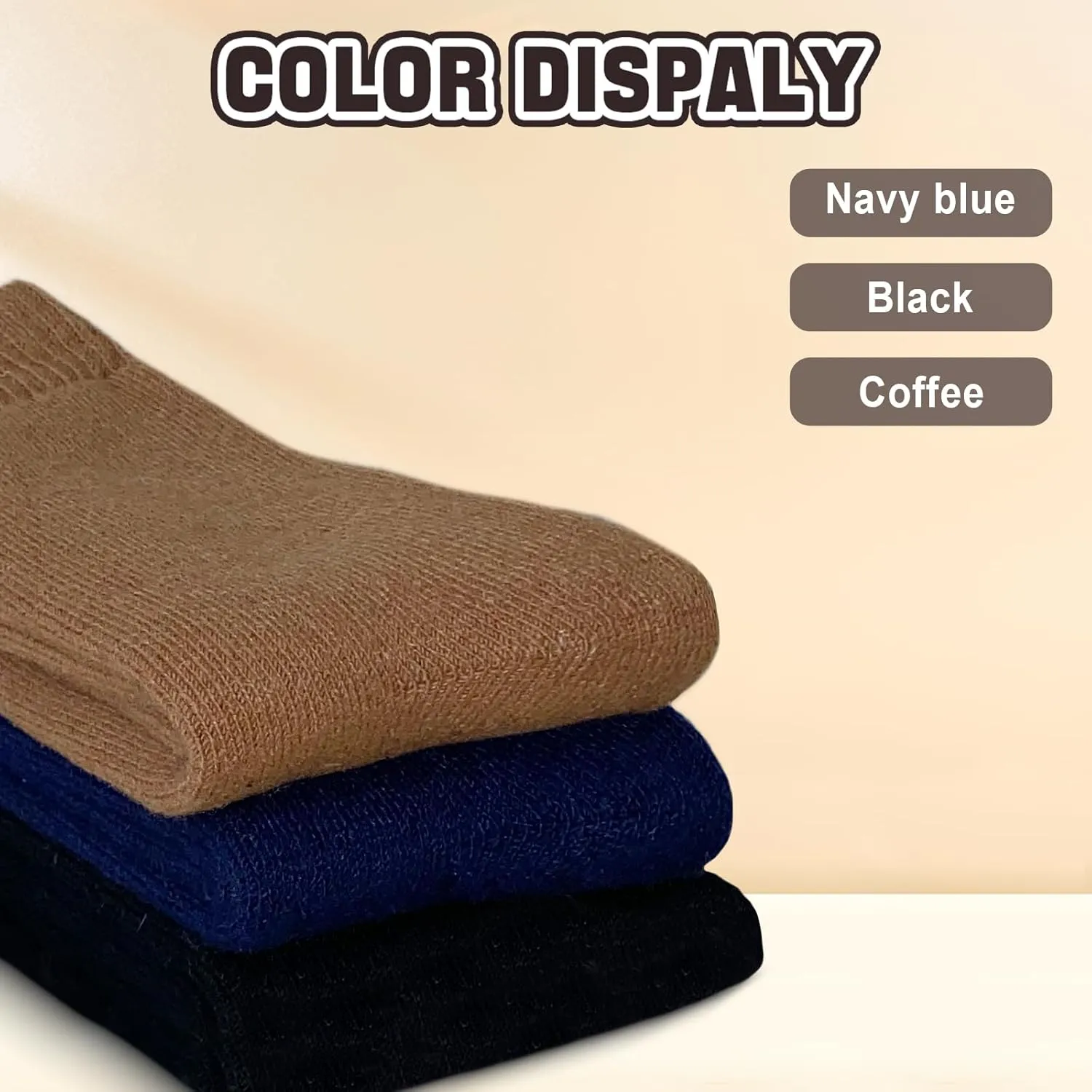 5/6 Pairs Wool Hiking Socks for Men Womens, Thermal Warm Socks for Men, Crew Winter Cozy Boot Socks