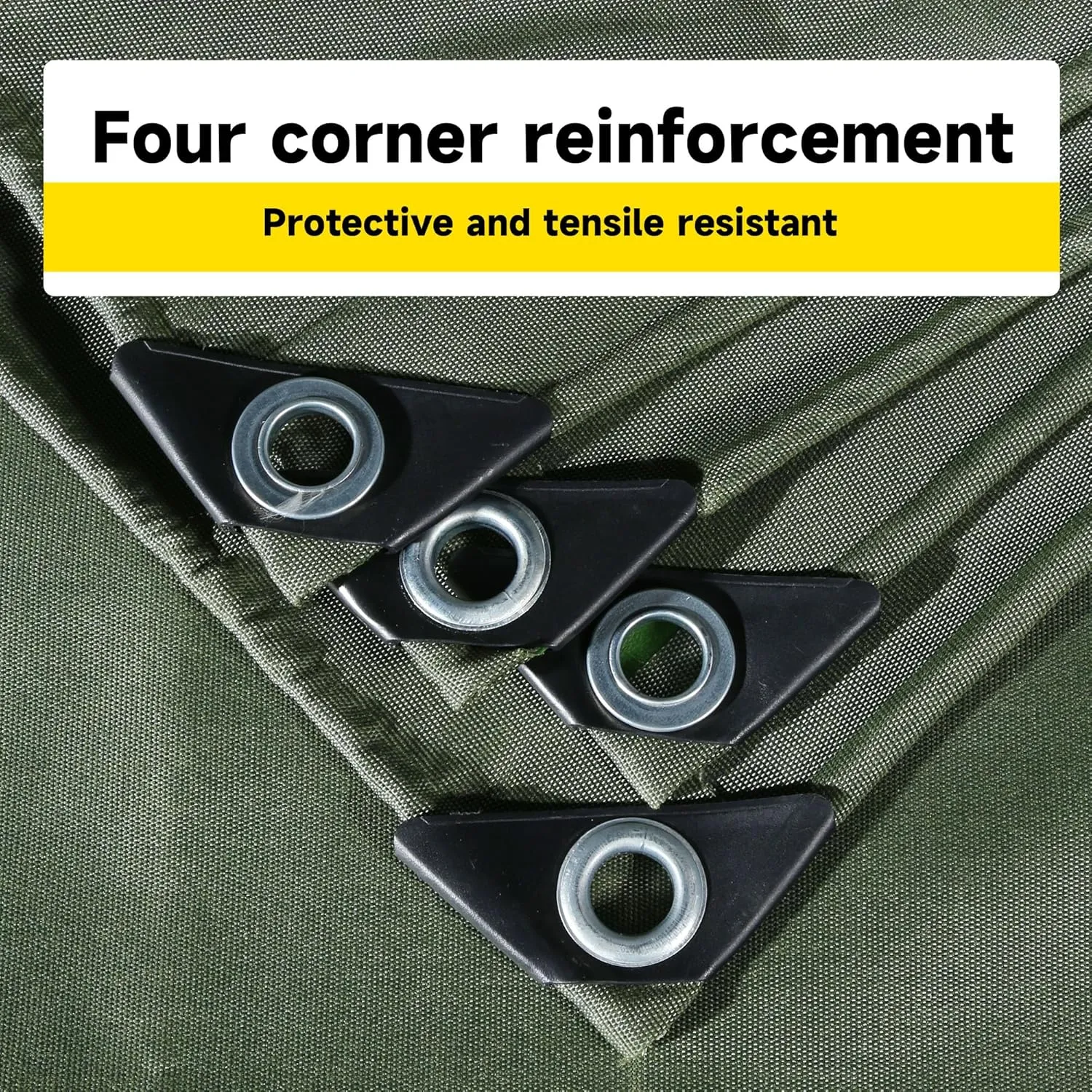 5'x7' 25Mil Ultra-Heavy Duty Waterproof Organic Silicone Coating Green Canvas Tarps with Grommets&Reinforced Edges, UV Resistant Durable Canvas Tarpaulin, Cover for Pool/Boat/Tent,Full Size