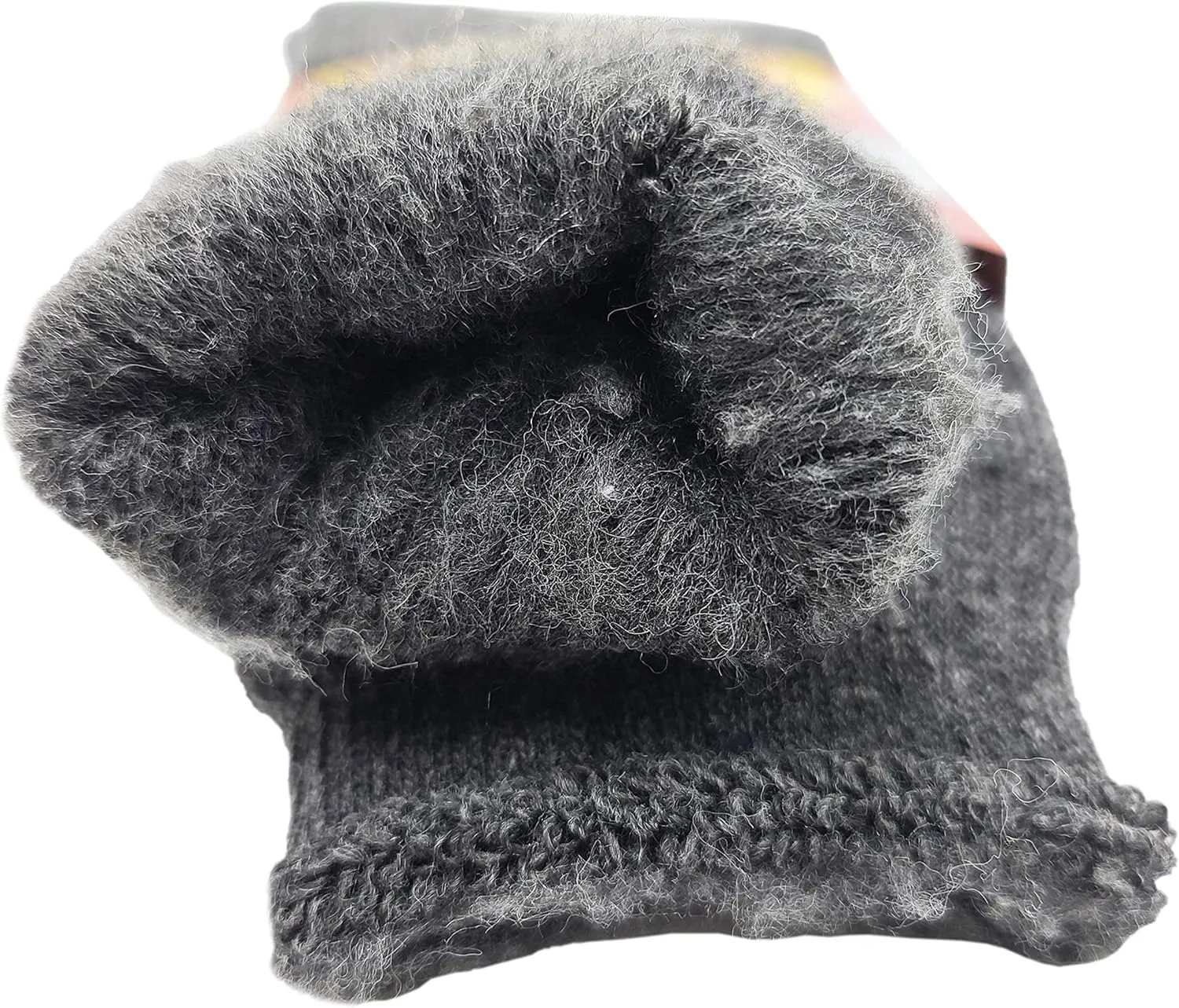 6 Pairs Mens Thermal Socks, Brushed Interior Warm Winter Thick Heavy Duty Cushioned Crew Sock, Bulk Pack