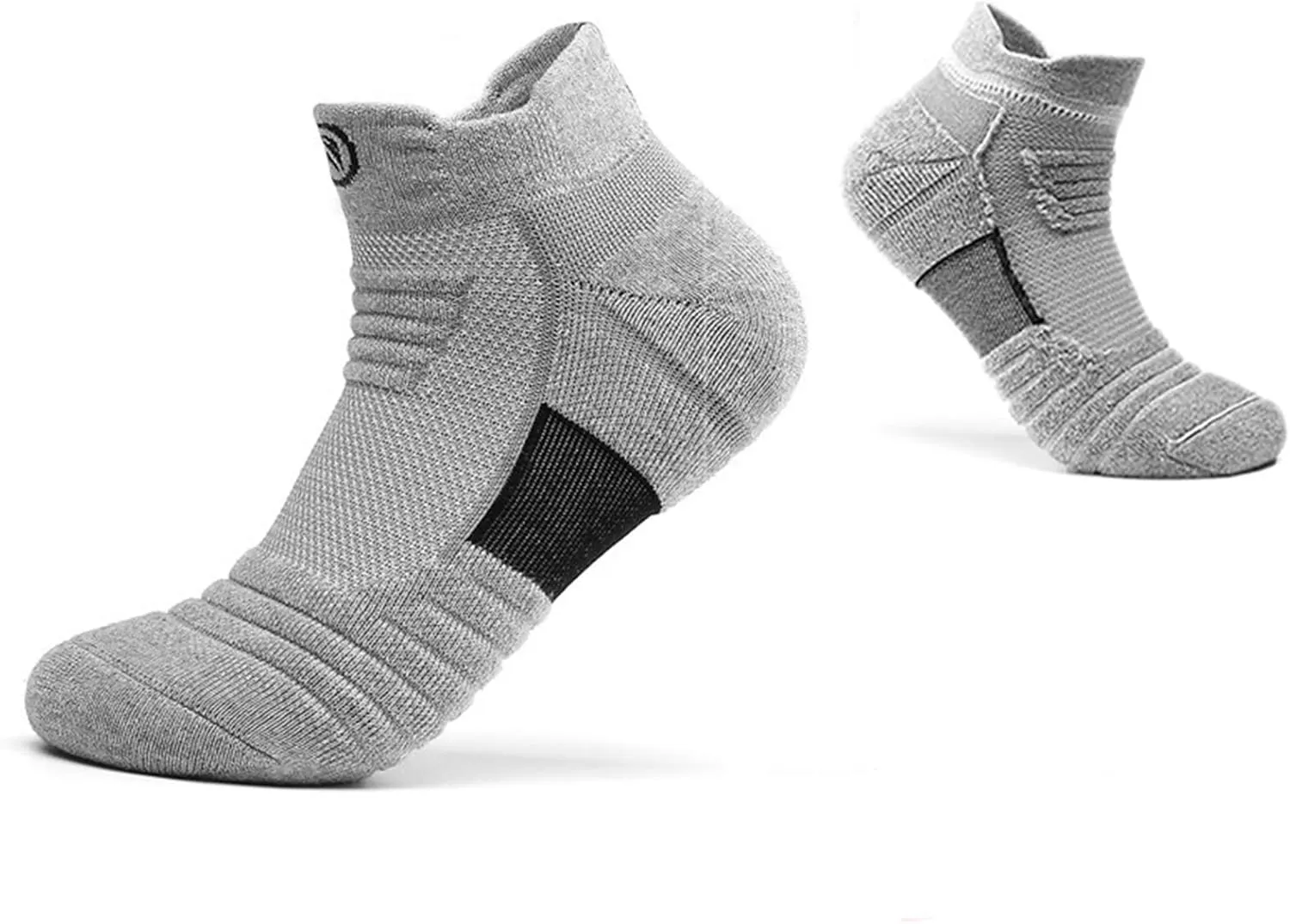 6 Pairs Running Socks/Hiking Cushion Socks,Breathable Athletic Socks Thick Cushion Socks
