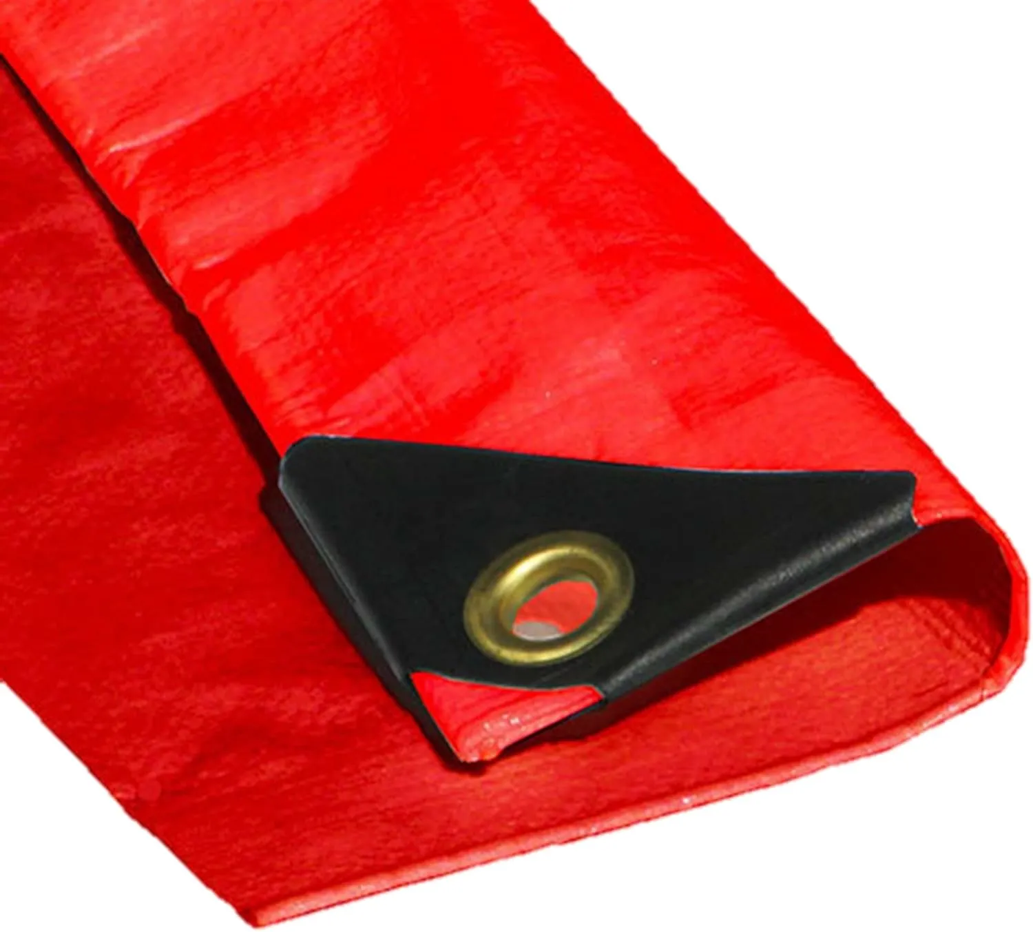 6 x 8 Red Color 12 Mil Heavy Duty Tarp w/UV Protection by X1 Tarps