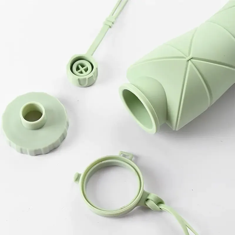 600ml Folding Silicone Water Bottle