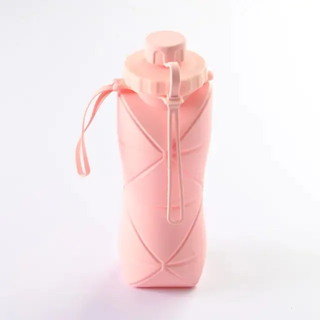 600ml Folding Silicone Water Bottle