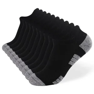 6/10 Pack Breathable Cushioned Athletic Ankle Socks