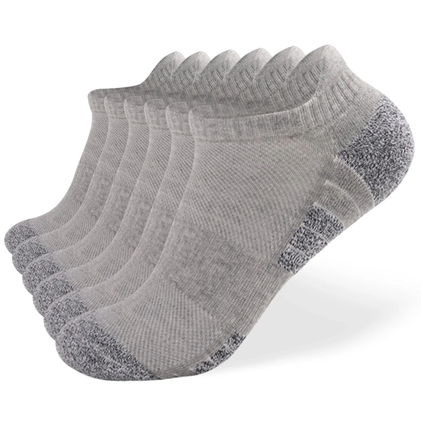 6/10 Pack Breathable Cushioned Athletic Ankle Socks