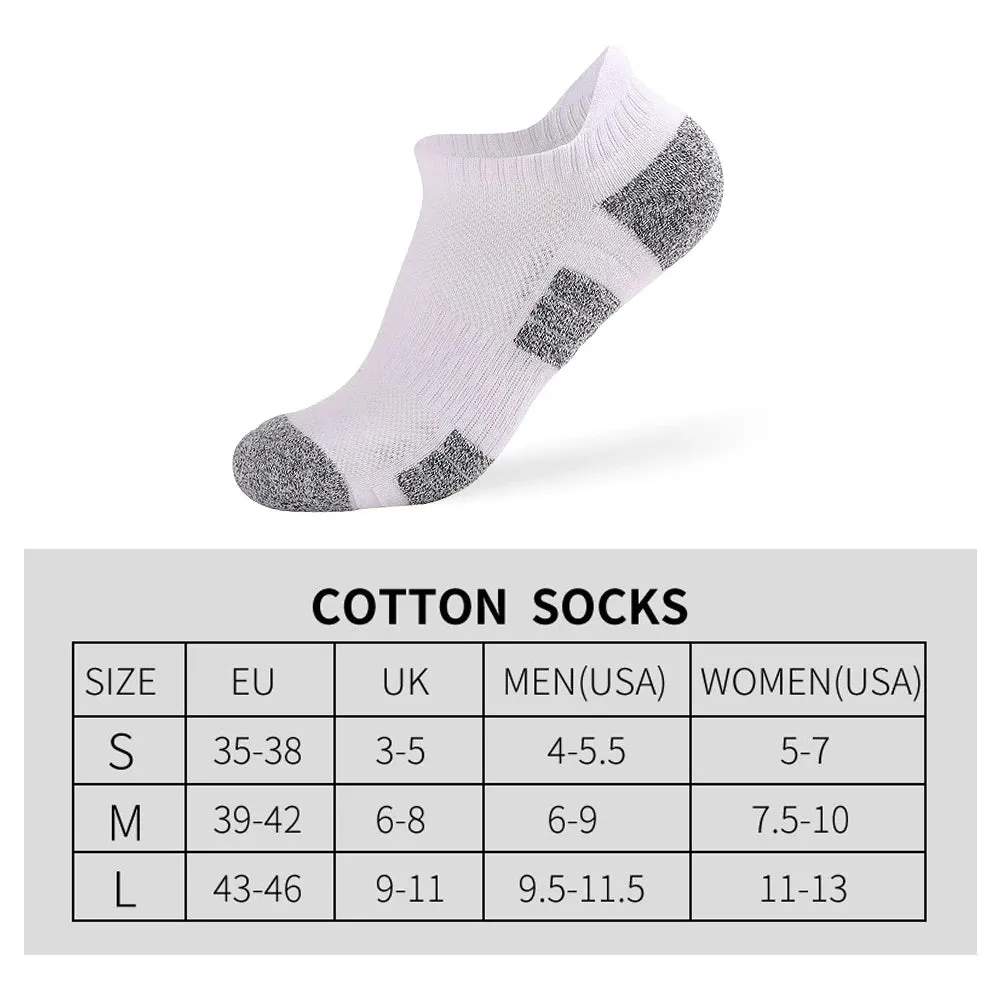 6/10 Pack Breathable Cushioned Athletic Ankle Socks