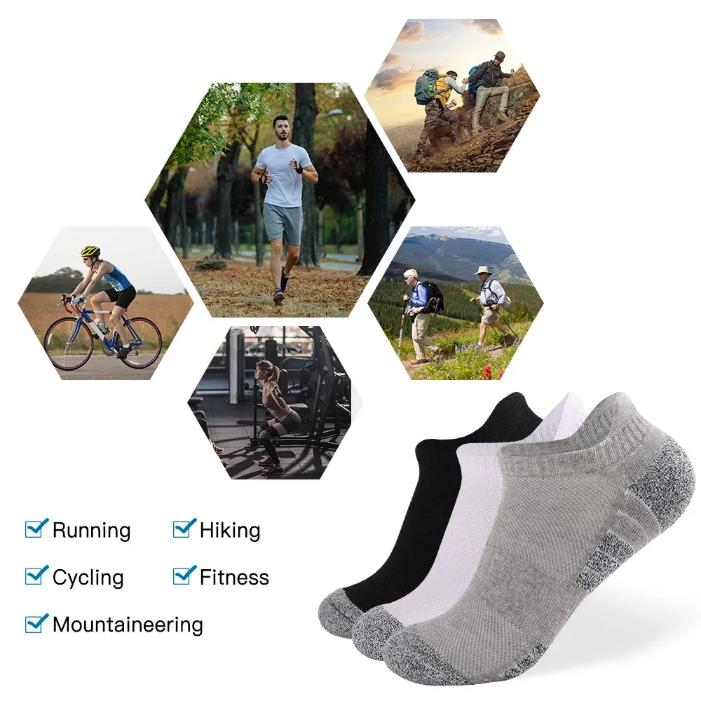 6/10 Pack Breathable Cushioned Athletic Ankle Socks