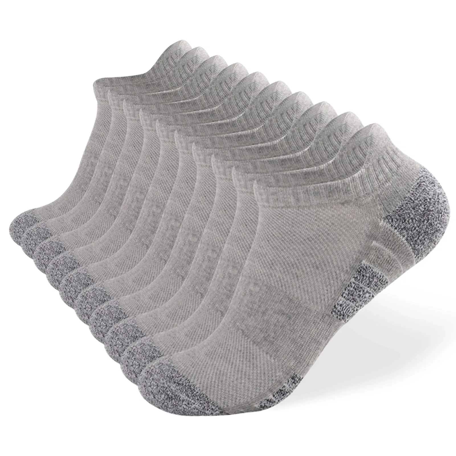 6/10 Pack Breathable Cushioned Athletic Ankle Socks