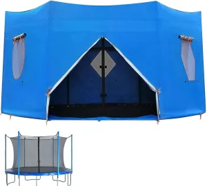 6FT/8FT/10FT/12FT/14FT/15FT Trampoline Tent, Waterproof Oxford Trampoline Canopy, Trampoline Tent Cover, Trampoline Sun Shade for 6 Straight Pole Round Trampoline