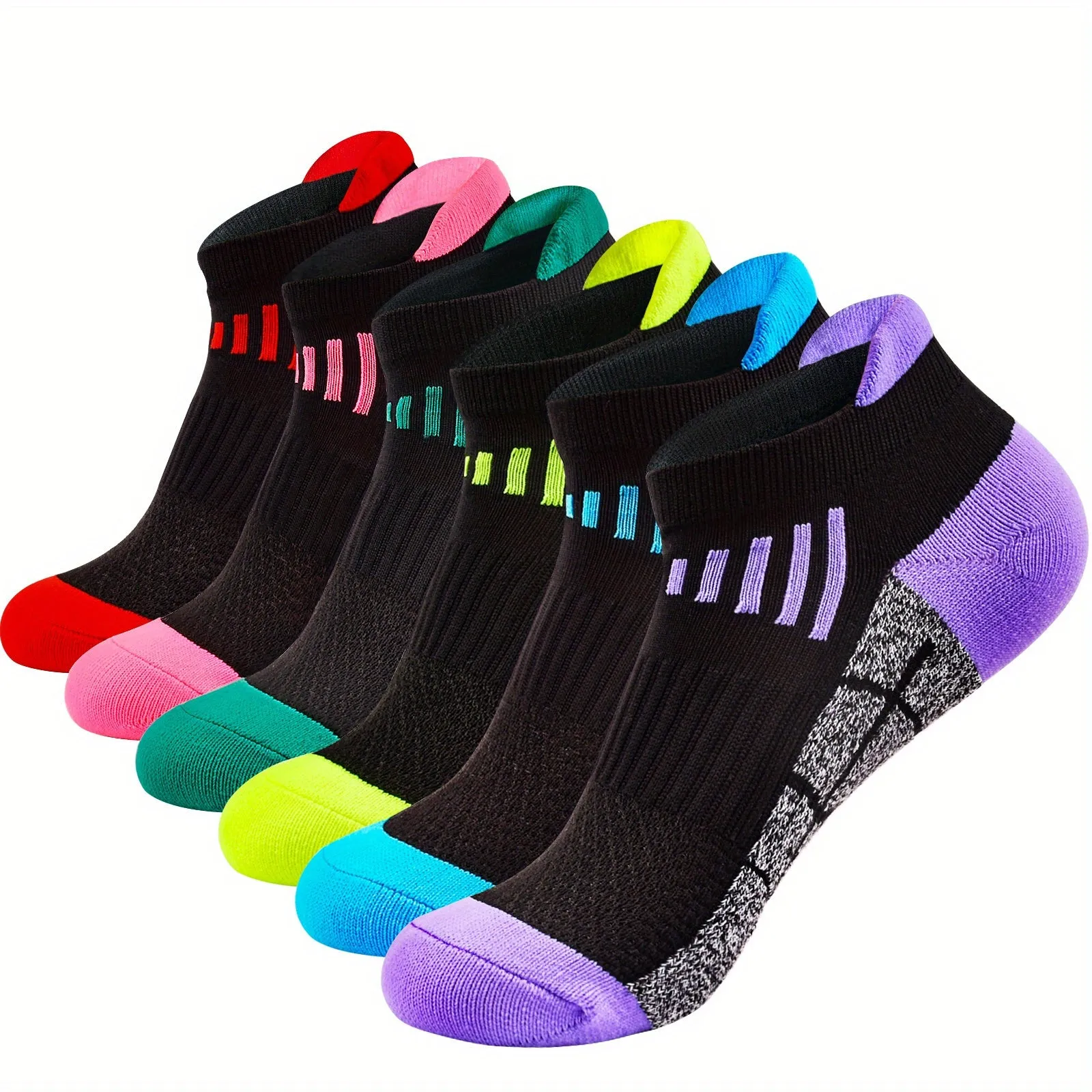6Pairs Women's Compression Athletic Socks