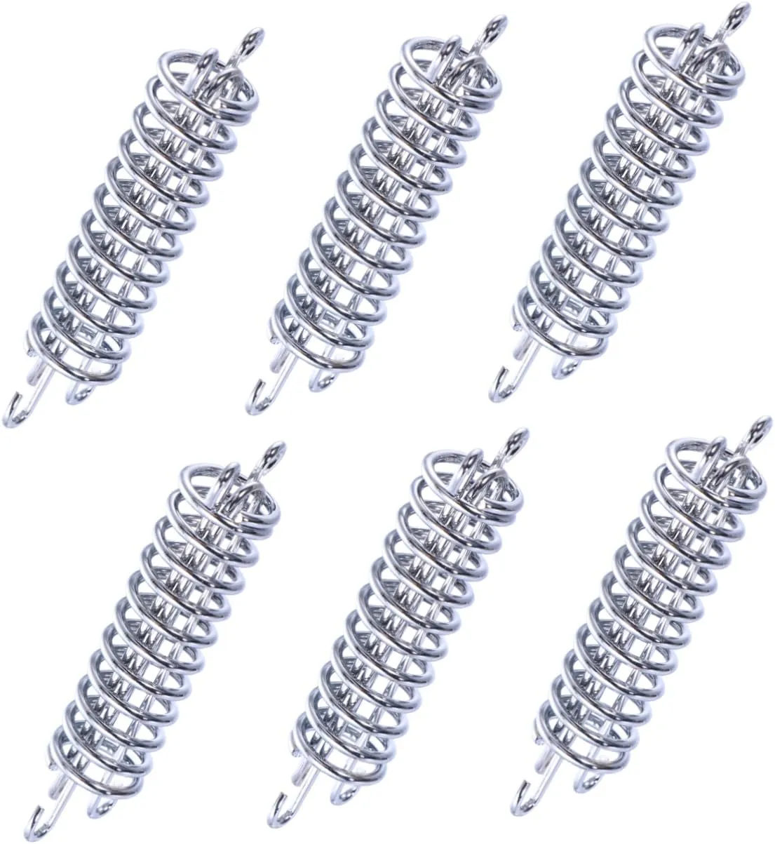 6pcs Camping Tent Snap Hook Backpacking Tent Rain Fly Camping Tarp Tent Poles for Tarp Heavy Duty Clothing Rack Tarp Poles Inflatable Tent Canopy Tent Spikes Silver Stainless Steel
