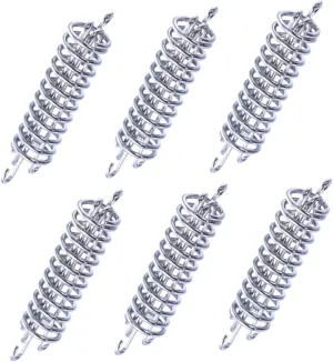 6pcs Camping Tent Snap Hook Backpacking Tent Rain Fly Camping Tarp Tent Poles for Tarp Heavy Duty Clothing Rack Tarp Poles Inflatable Tent Canopy Tent Spikes Silver Stainless Steel