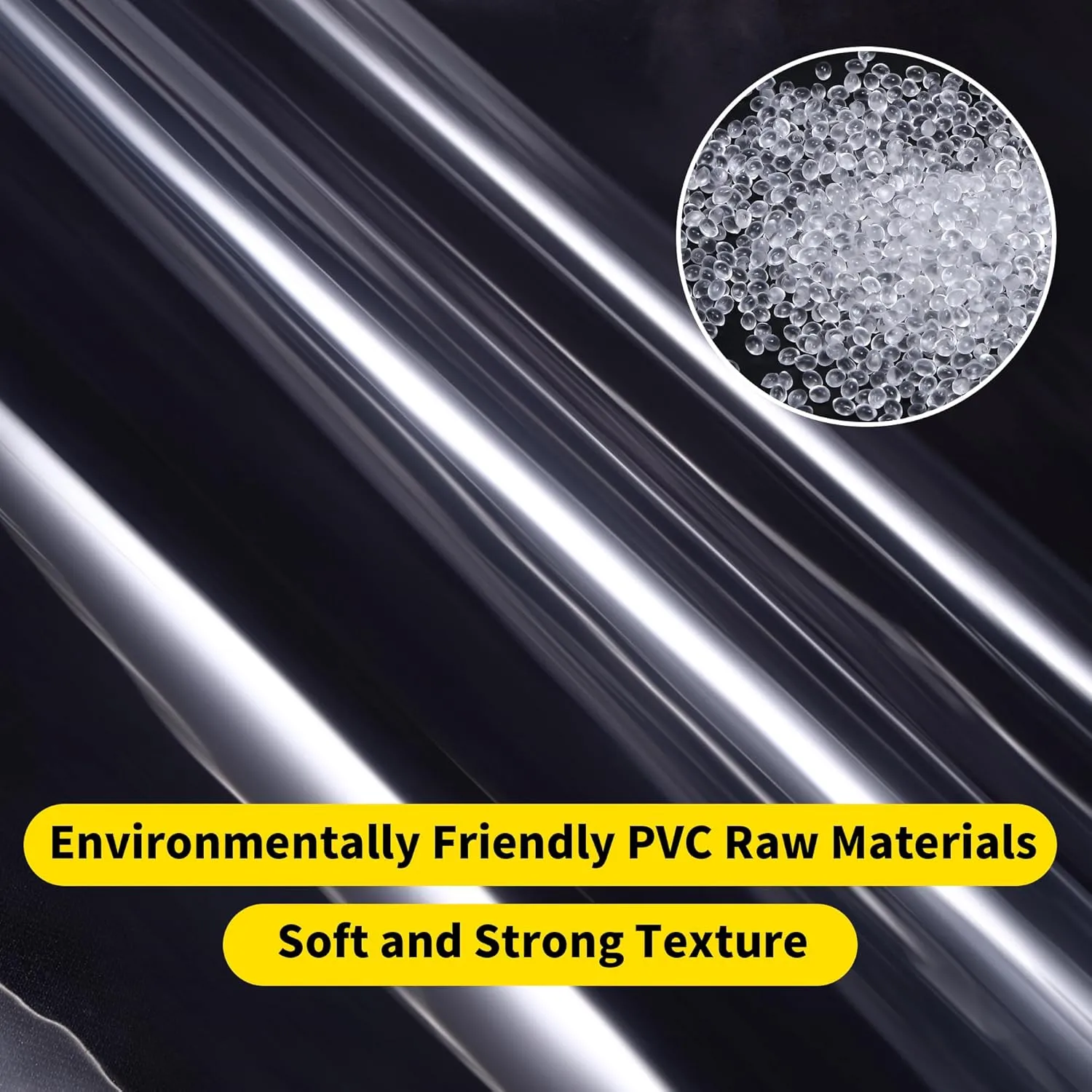 6'x8' 22Mil Heavy Duty Clear Vinyl PVC Waterproof Tarps,UV Resistant Soft Glass Tarp Transparent Tarpaulin with Grommets,Cover for Plant Greenhouse Balcony Garden Pet Hutch Roof,Full Size