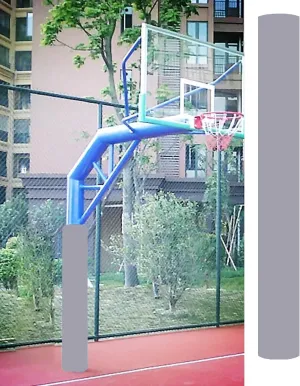72" / 6 Ft Pole Padding for Outdoor Basketball Hoop, Basement Column Pole Wrap Cover with Velcro Straps, Custom Wrap Around Pole Pad Collision(Gray,Dia 3.5inch(0.3ft))