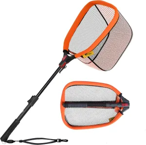 8Fans Extendable Fishing Net, Foldable Floating Landing Net,Non-Slip Hi-vis Grip, Ideal for Kayak Wading Fishing