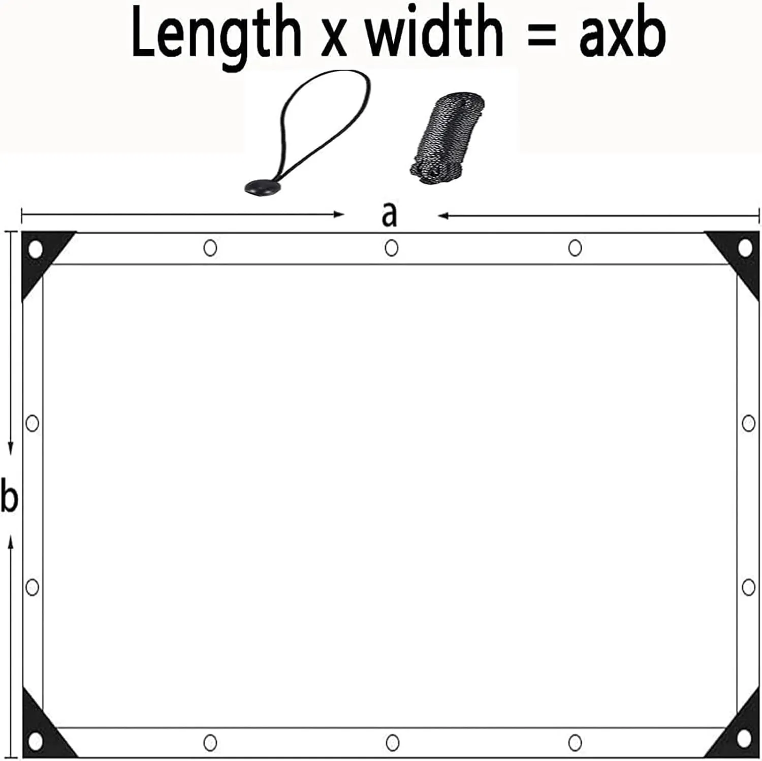 8x8 FT PVC Clear Waterproof Cover Tarp Foldable，0.18mm Multipurpose Plastic Tarps with Grommets and Reinforced Edges,for Clear Tarp for Deck, Porch, Patio, Canopy, Outdoor Camping