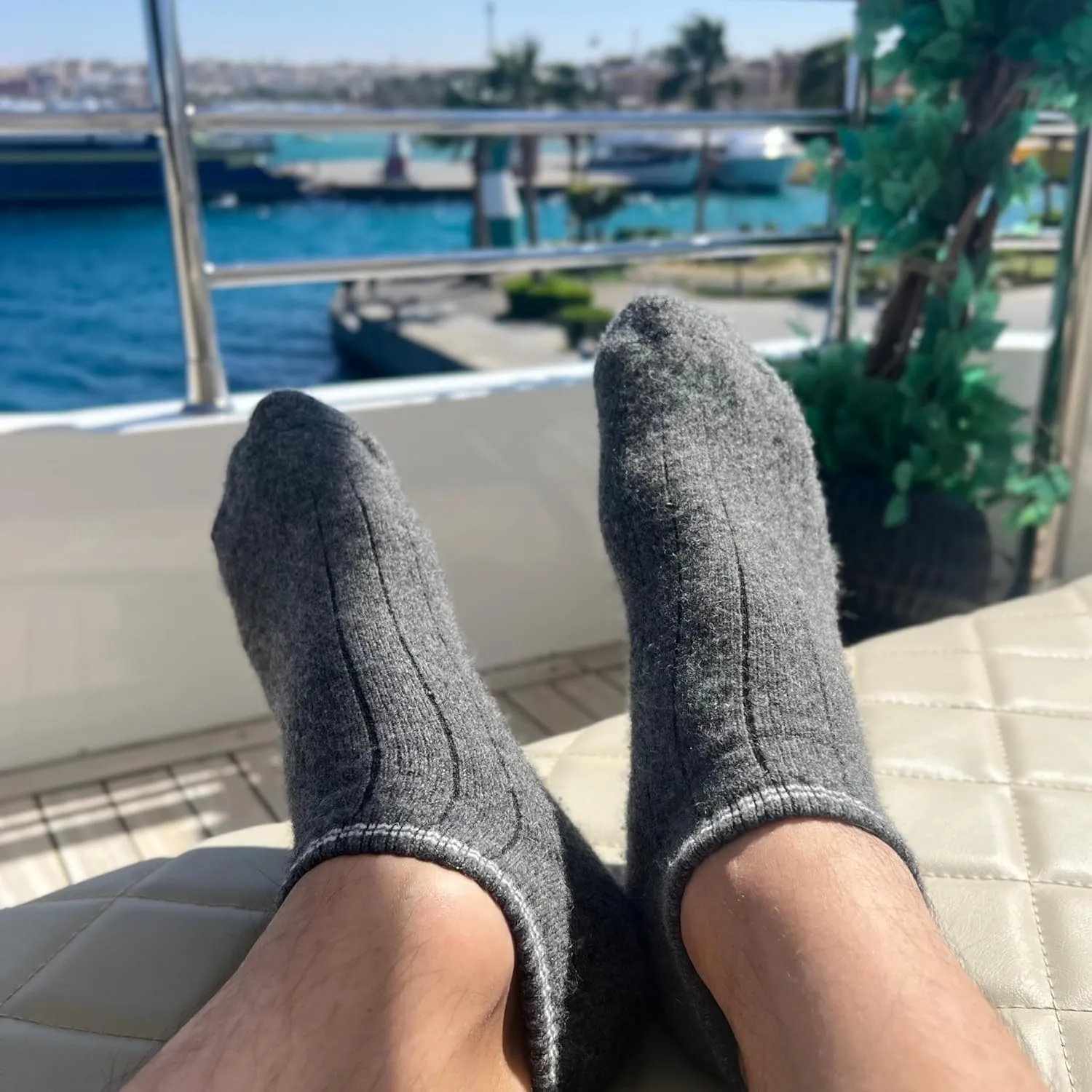 92% Merino Wool Socks Crew Cozy Heavyweight Hiking Travel Outdoor Super- Soft Socks, 100% Made in Mongolia