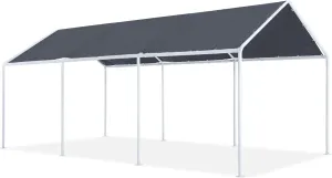 ABCCANOPY 10x20 FT Carport Garage Car Boat Shelter Party Tent, Gray