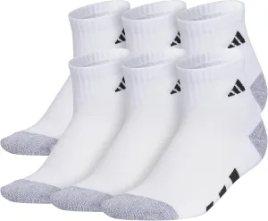 adidas Boys and Girls, Cushioned Quarter Athletic Socks for Kids, Above Ankle Fit, Durable Fabric, 6-Pack