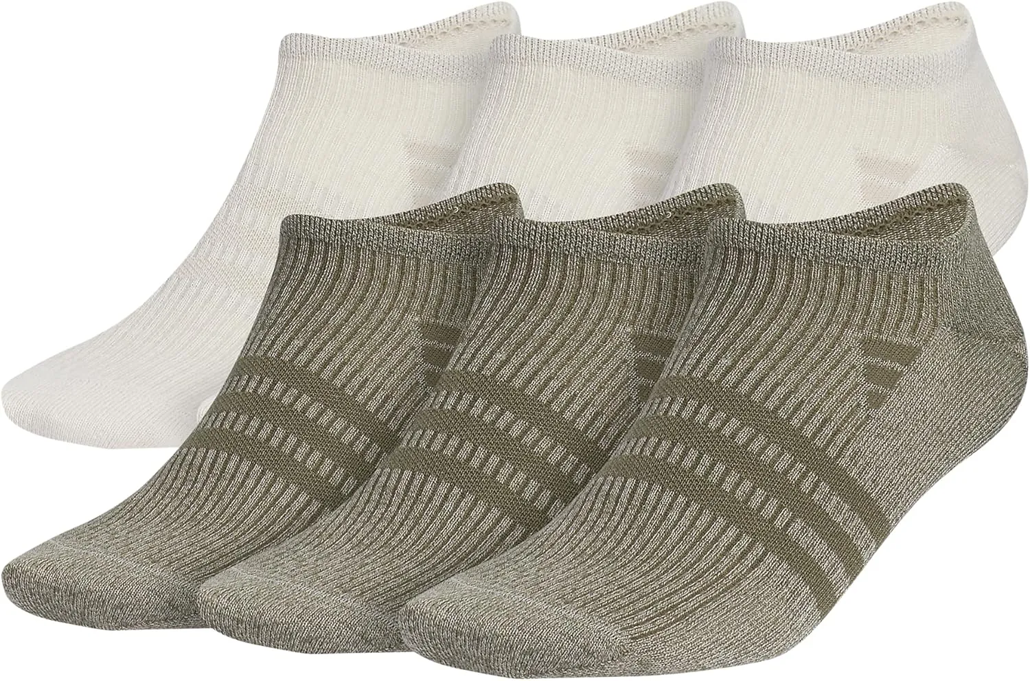 adidas Men's Superlite No Show Socks, Arch Compression Socks For Men, Athletic, Durabable, Lightweight and Breathable, 6-Pack